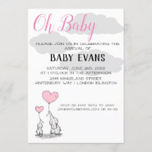 Uitnodiging voor gepersonaliseerd Baby shower