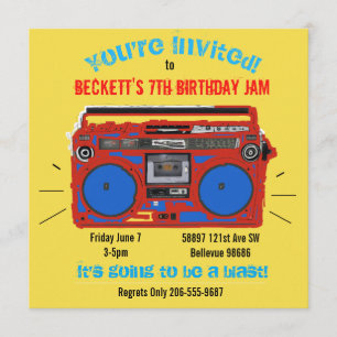 Uitnodiging voor gepersonaliseerde dansfeest