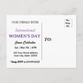 Uitnodiging voor gepersonaliseerde Internationale  (Achterkant)