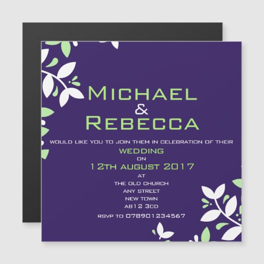 Uitnodiging voor gepersonaliseerde weddenschappen  (Voorkant / Achterkant)