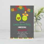 Uitnodiging voor geslacht onthulling feest (Staand voorkant)