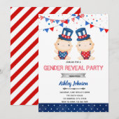 Uitnodiging voor geslacht onthulling feest op Onaf (Voorkant / Achterkant)