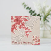  uitnodiging voor gestripte bloemen (Staand voorkant)