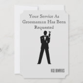 Uitnodiging voor Getuige of Bruidsjonker (Voorkant)