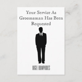 Uitnodiging voor Getuige of Bruidsjonker