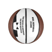 Uitnodiging voor getuige of bruidsjonker in de vor basketbal (Verticaal)