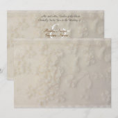 Uitnodiging voor gevriesdroogde bruiloft (Voorkant / Achterkant)