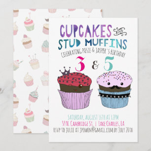 Uitnodiging voor gezamenlijk feest met Cupcake & S