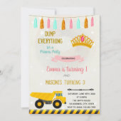 Uitnodiging voor gezamenlijk feest van bouw en pri (Voorkant)