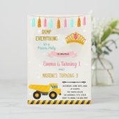 Uitnodiging voor gezamenlijk feest van bouw en pri (Staand voorkant)