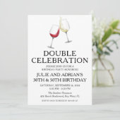 Uitnodiging voor gezamenlijk verjaardagsfeest met (Staand voorkant)