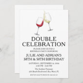 Uitnodiging voor gezamenlijk verjaardagsfeest met (Voorkant / Achterkant)