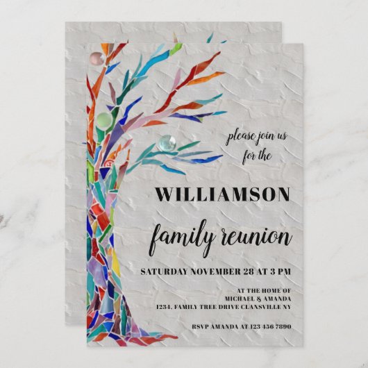 Uitnodiging voor gezinshereniging via gezinshereni (Voorkant / Achterkant)