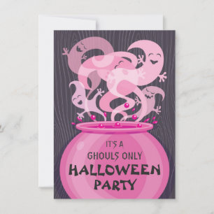 Uitnodiging voor Ghouls Only Halloween Feest