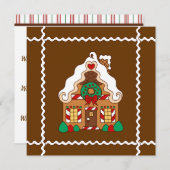 Uitnodiging voor Gingerbread House (Voorkant / Achterkant)