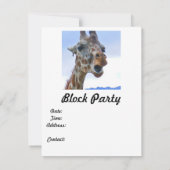 Uitnodiging voor Giraffe (Achterkant)