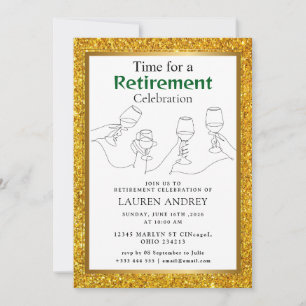 Uitnodiging voor gouden lijst pensioenfeest