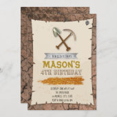 Uitnodiging voor goudkoorts (Voorkant / Achterkant)