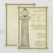 Uitnodiging voor Grieks huwelijk (Voorkant / Achterkant)