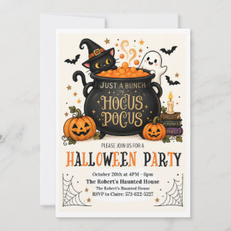 Uitnodiging voor Griezelfeest met Trick or Treat o