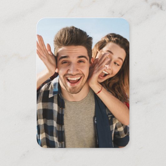 Uitnodiging voor groen-QR-code en fotobehuizing Informatiekaartje (Achterkant)