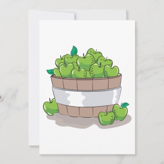 Uitnodiging voor groene appels (Voorkant)