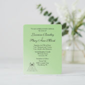 Uitnodiging voor groene lesbiennes (Staand voorkant)