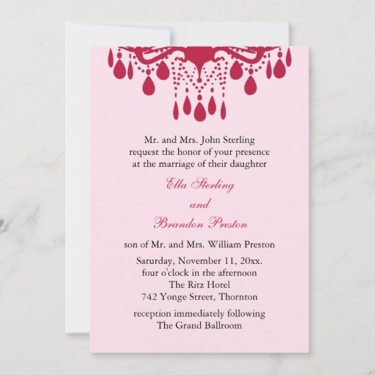 Uitnodiging voor grote weddenschappen (rood) (Voorkant)