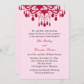 Uitnodiging voor grote weddenschappen (rood) (Voorkant / Achterkant)