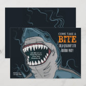 uitnodiging voor haaienbeet (Voorkant / Achterkant)