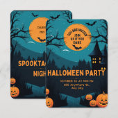 Uitnodiging voor Halloween (Voorkant / Achterkant)