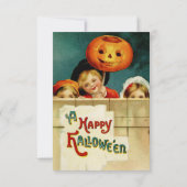  uitnodiging voor Halloween (Achterkant)