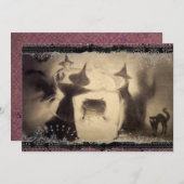  uitnodiging voor Halloween (Voorkant / Achterkant)