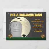 Uitnodiging voor Halloween Bash (Voorkant)