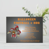 Uitnodiging voor Halloween BBQ (Staand voorkant)