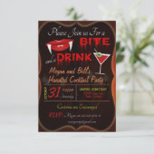 Uitnodiging voor Halloween Cocktail Party (Staand voorkant)