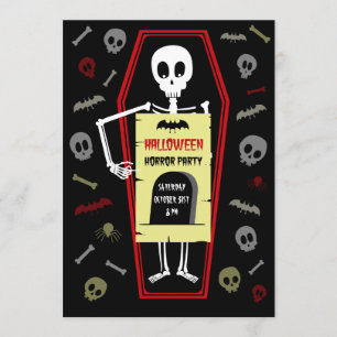 Uitnodiging voor Halloween Horror Party