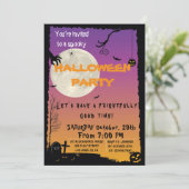 Uitnodiging voor Halloween House (Staand voorkant)