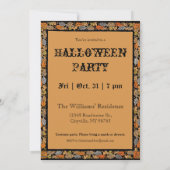 Uitnodiging voor Halloween Night Party (Achterkant)