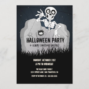 Uitnodiging voor Halloween Party