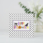 Uitnodiging voor Halloween Party (Staand voorkant)