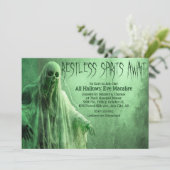 Uitnodiging voor Halloween Party (Staand voorkant)