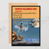 Uitnodiging voor Halloween Party (Voorkant / Achterkant)