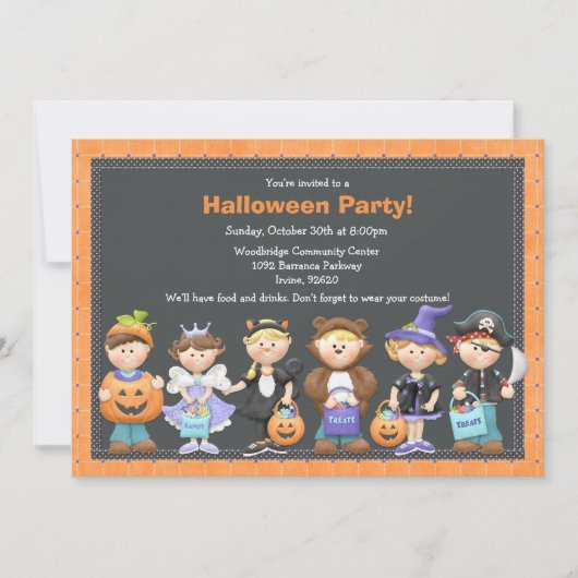 Uitnodiging voor Halloween Party (Voorkant)