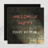 Uitnodiging voor Halloween Party (Voorkant / Achterkant)