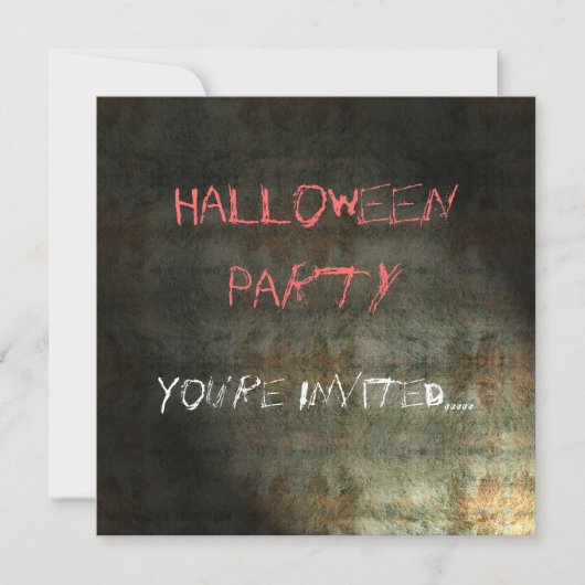 Uitnodiging voor Halloween Party (Voorkant)