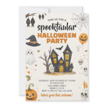 Uitnodiging voor Halloween Party