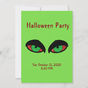 Uitnodiging voor Halloween Party