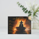 Uitnodiging voor Halloween Party (Staand voorkant)