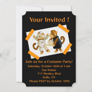 Uitnodiging voor Halloween Party